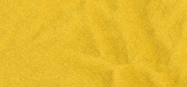 Tekstur Kuning Cerah Dari Kain Pengikat Latar Belakang Tekstil Kuning — Stok Foto