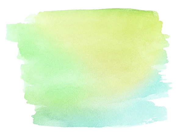 Çok renkli suluboya lekeleri pastel renklerde ve kağıt üzerinde doğal lekeler var. Fırçayla elle çizilmiş tasarım için izole edilmiş çerçeve. Özgün özgün arkaplan.