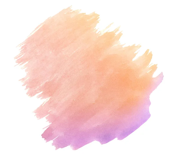 Multicolored Watercolor Stains Pastel Colors Natural Stains Paper Basis Isolated — Stock Photo, Image