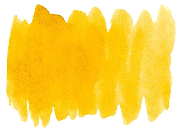 Amarelo Vibrante Aquarela Fundo Abstrato Lugar Isolado Com Divórcios Fronteiras — Fotografia de Stock