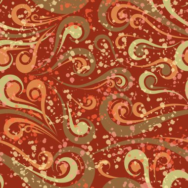 Su sıçramalarına ile sorunsuz kare renk desen vektör çizim