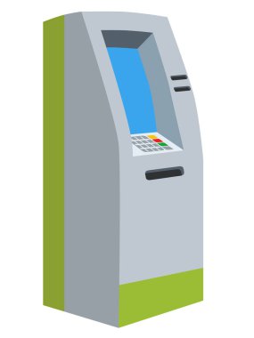 ATM makine izole vektör
