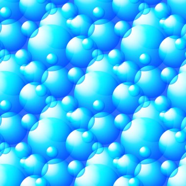 Mavi balonlar vektörünün seamless modeli