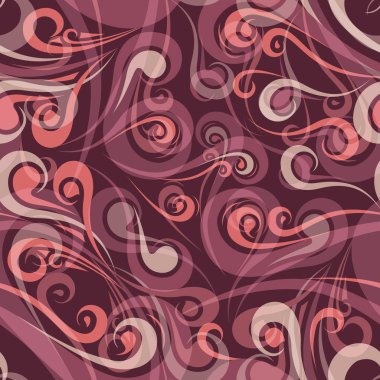 Seamless vintage kıvırcık modeli