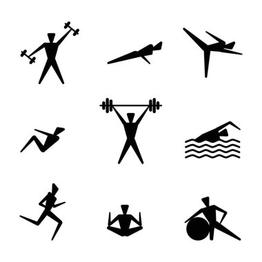 insanların sağlık ve fitness egzersiz