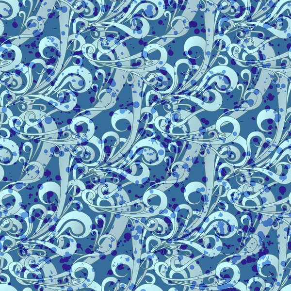Векторная иллюстрация бесшовного квадратного винтажного цвета с брызгами — стоковый вектор