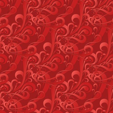 Sorunsuz bir şekilde kırmızı renk desen vektör çizim