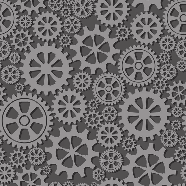 Dişli tekerlekleri ile sorunsuz arka plan. Vektör çizim.