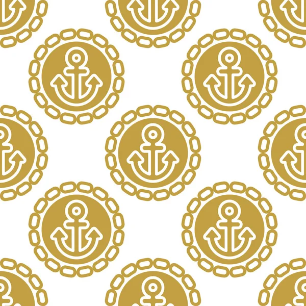 Seamless pattern with anchors. Ongoing backgrounds of marine theme. — Stock Vector