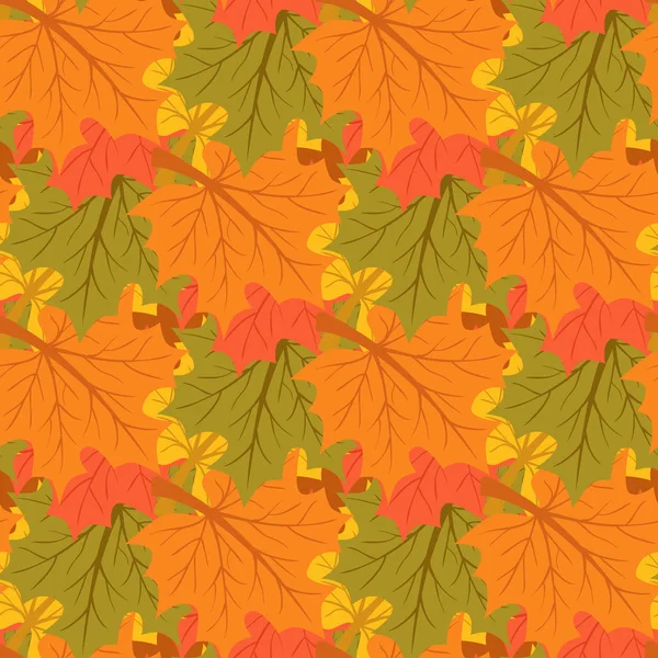 Akçaağaç yaprakları. Sonbahar arka plan. Sonsuz seamless modeli