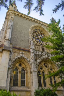 Macaristan, Budapeşte, 10 Temmuz 2019. Varoshliget Park 'taki Vaidahunyad Kalesi.