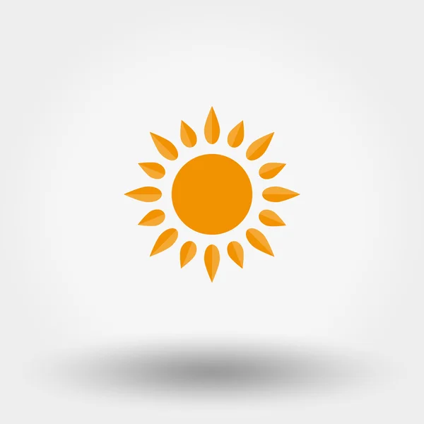 太陽のアイコン ベクトル. — ストックベクタ