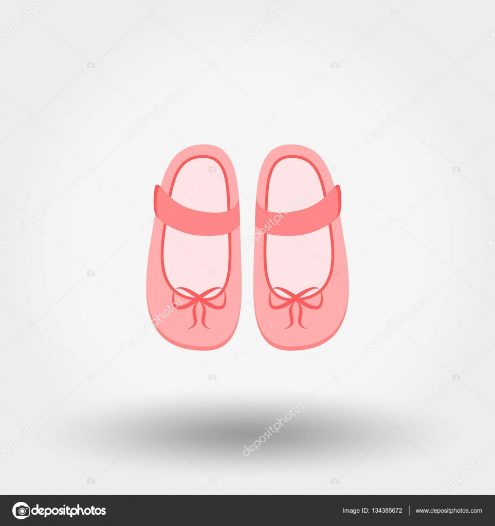 Bebek Ayakkabı vektör çizim. Vektörel çizim ©elen88 Vektörel 134385672