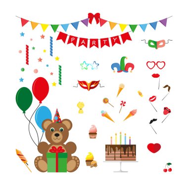 Kutlama parti Icons Set