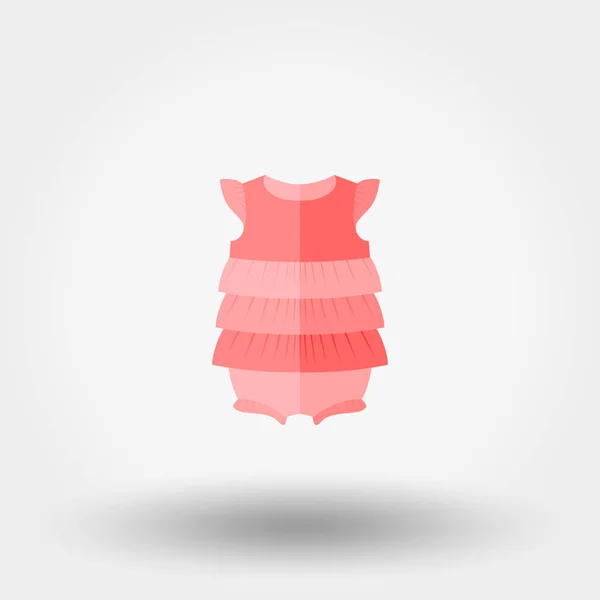 Baby dress jumpsuit. — Stock Vector