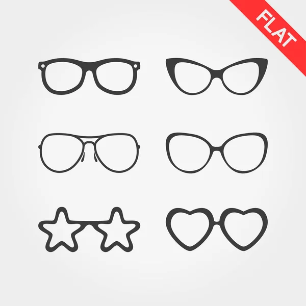 Set spectacle frames. — Stock Vector
