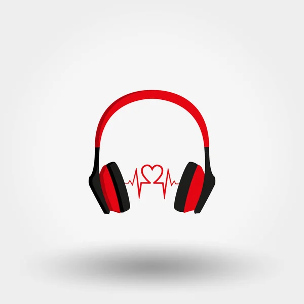 Vector headphones icon. — Stock Vector