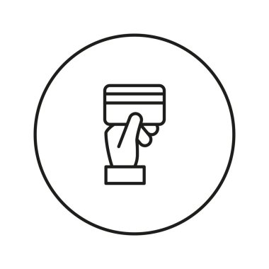 Kredi kartı ödeme simge vektör