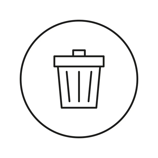 Trash can icon. — Stock Vector
