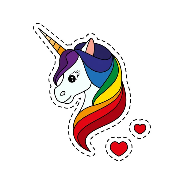 Unicornio. Ilustración vectorial — Vector de stock