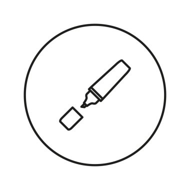 Marker Kalem. Vektör çizim.