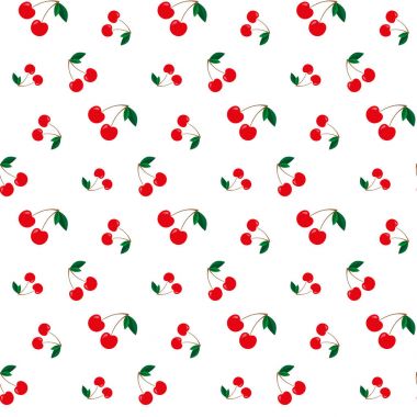 Kirazsız kiraz deseni. vektör illüstrasyonu.