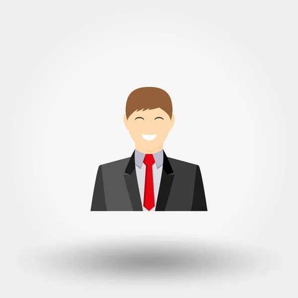 Man in Business Suit. Icon. — Stock Vector