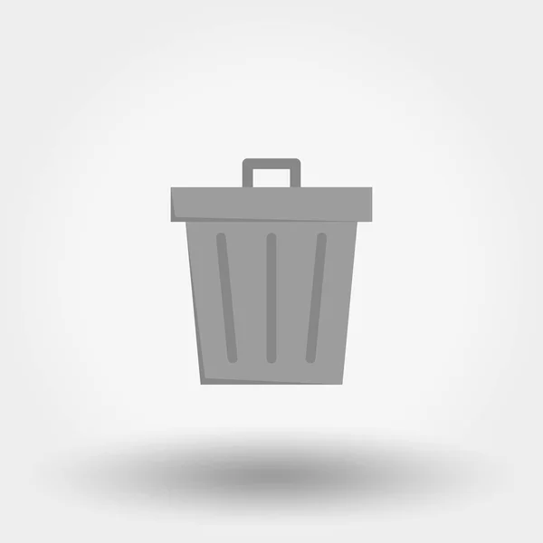 Trash can icon. — Stock Vector