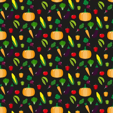 Sebze. Seamless modeli. Vektör çizim