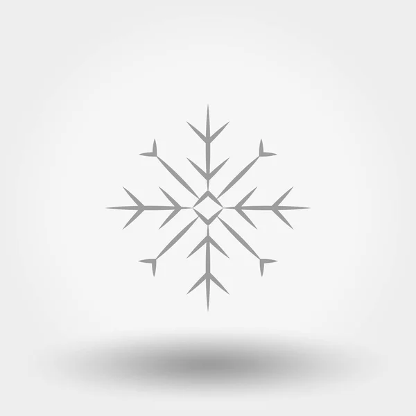 Snowflake. Icon. Vector. Flat. — Stock Vector