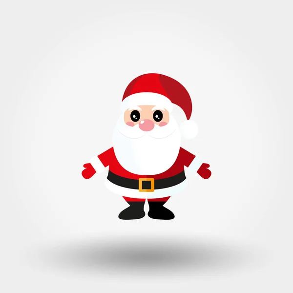 Santa Claus. Icono. Vector. Plano . — Archivo Imágenes Vectoriales