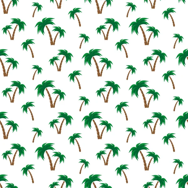 Palm bomen patroon. — Stockvector