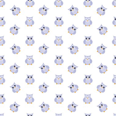 Baykuşlar şirin desen.