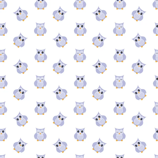 Baykuşlar şirin desen.