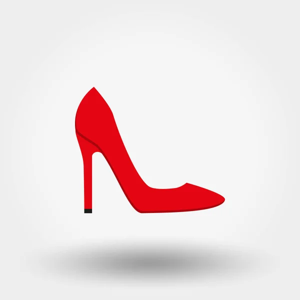 Zapatos de tacón alto. Icono. Vector. Plano . — Vector de stock