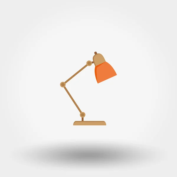 Leeslamp. Pictogram. Vector. Flat. — Stockvector