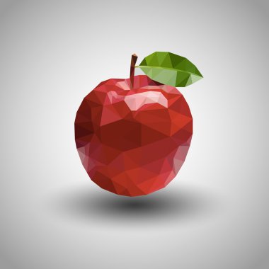 Üçgen tarzı poligonal elma
