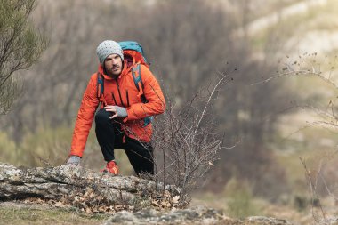 Doğa genç Backpacker zevk.