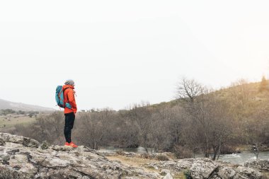 Doğa genç Backpacker zevk.