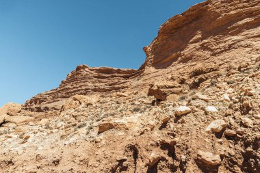 Kuru kaya dağlık çöl.