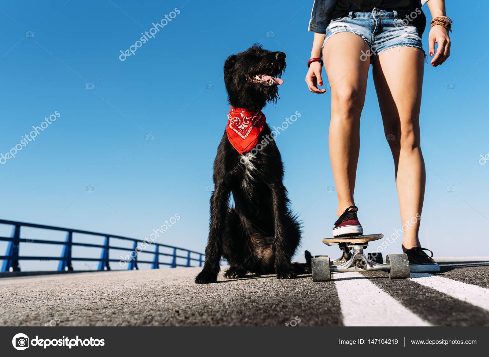 Beautiful young loving her dog. — Stock Photo © santypan #147104219