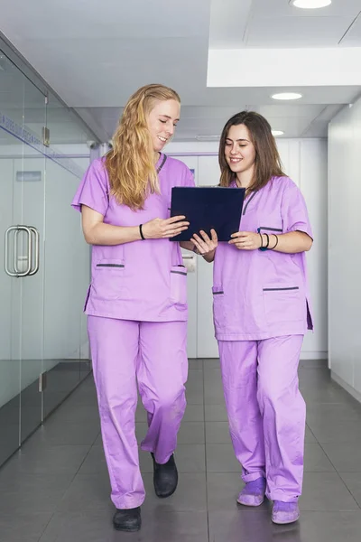 Profesionales veterinarios en la clínica . — Foto de Stock