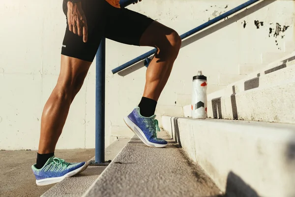 Close up of legs stretching. — Stock Photo, Image