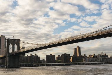 Brooklyn bridge of New York. City Concept. clipart