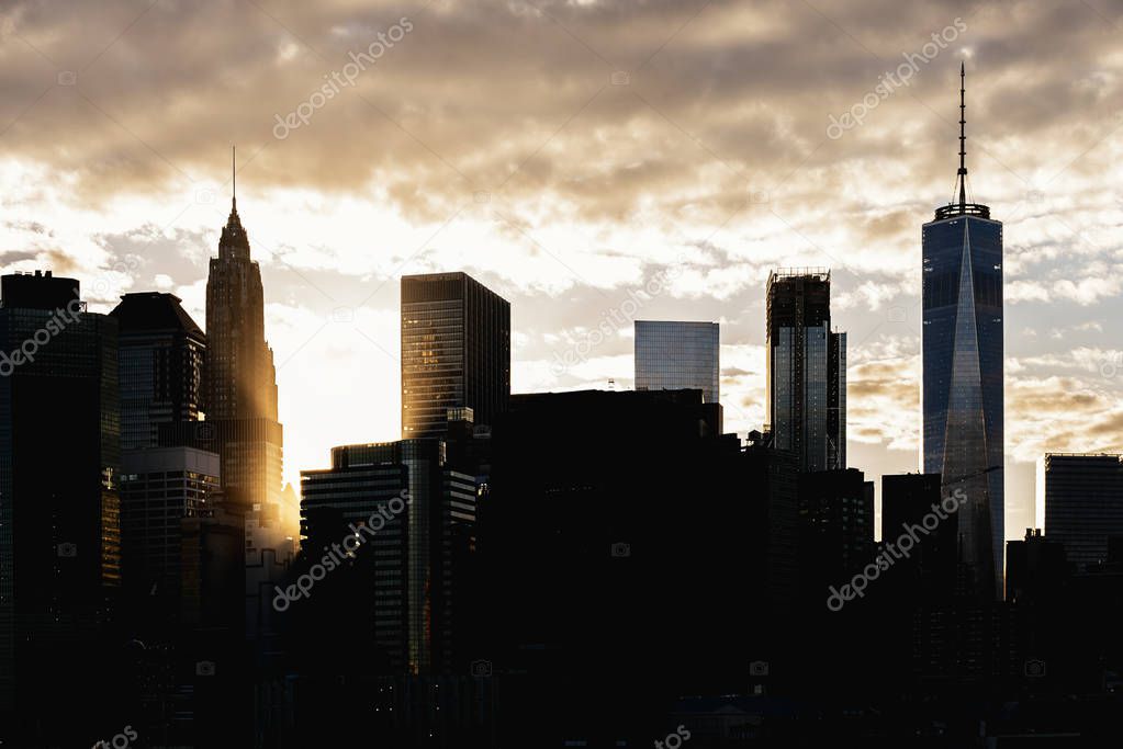 Skyline of New York City.