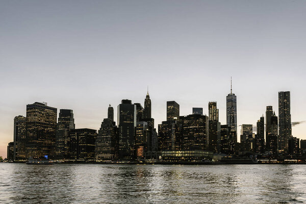 Skyline of New York City. Urban Concept.