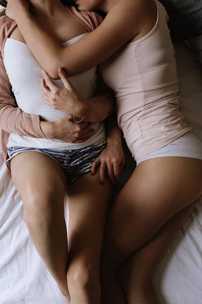 Close up of lesbian couple. — Stock Photo, Image