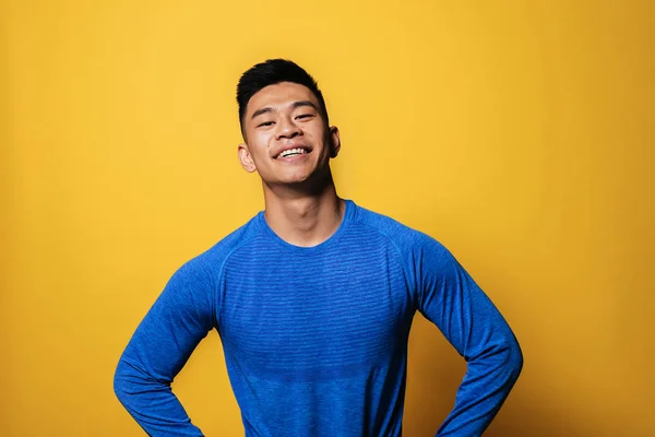 Portrait of young asian boy with sportswear. — Stock Photo, Image
