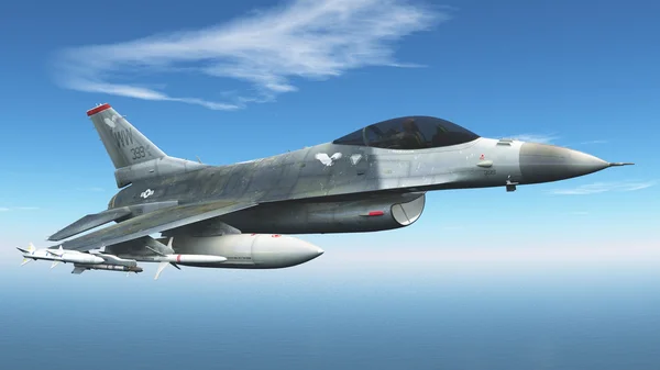 3D cg-rendering av en fighter — Stockfoto