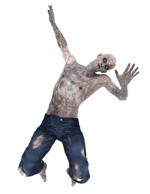 3d cg işleme bir zombi